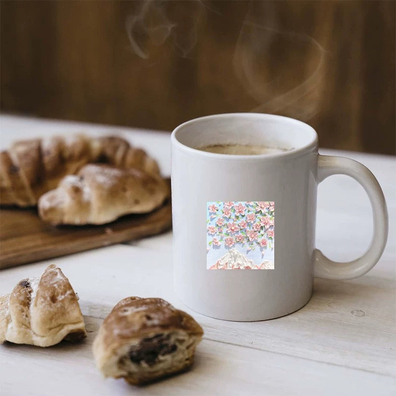Oil painting style stickers--bubu diy shop