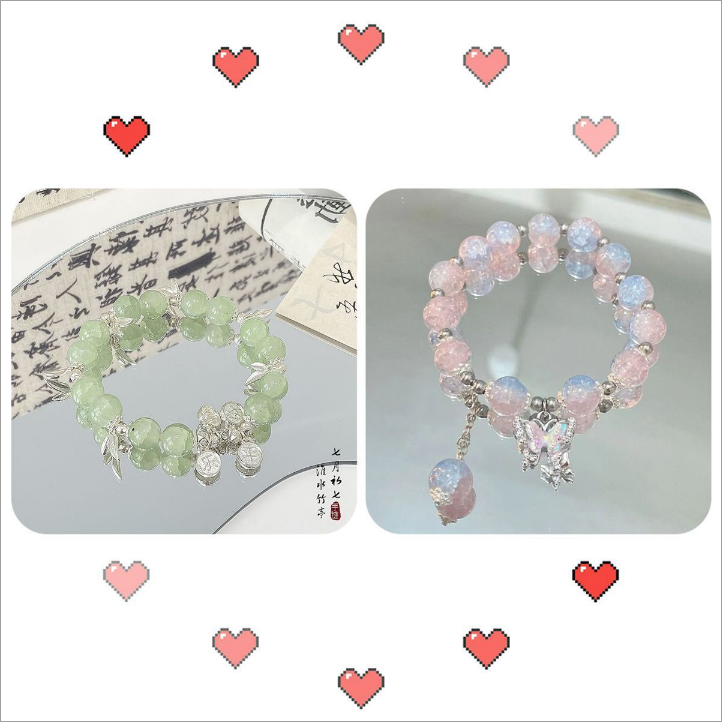 !!! NEW Lucky Glass bracelet-bubu diy shop