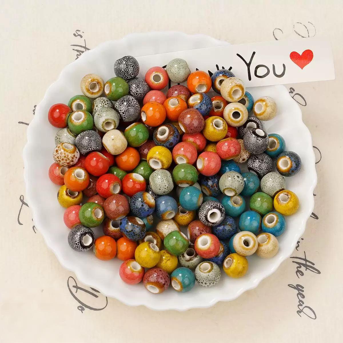New!! Kiln transformed ceramic beads--bubu diy shop