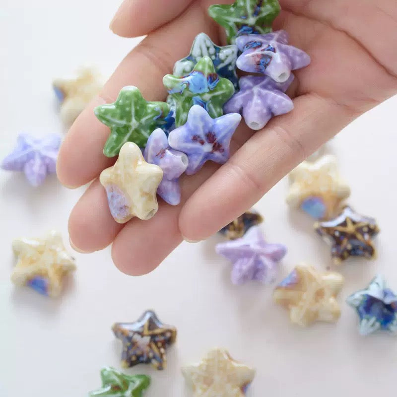 New!! Kiln transformed ceramic beads--bubu diy shop