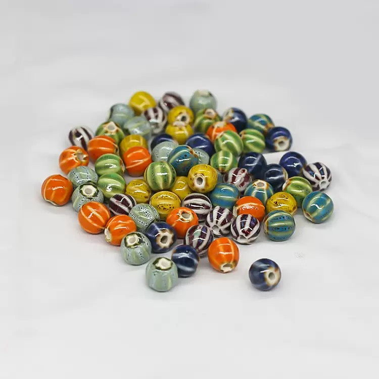 New!! Kiln transformed ceramic beads--bubu diy shop