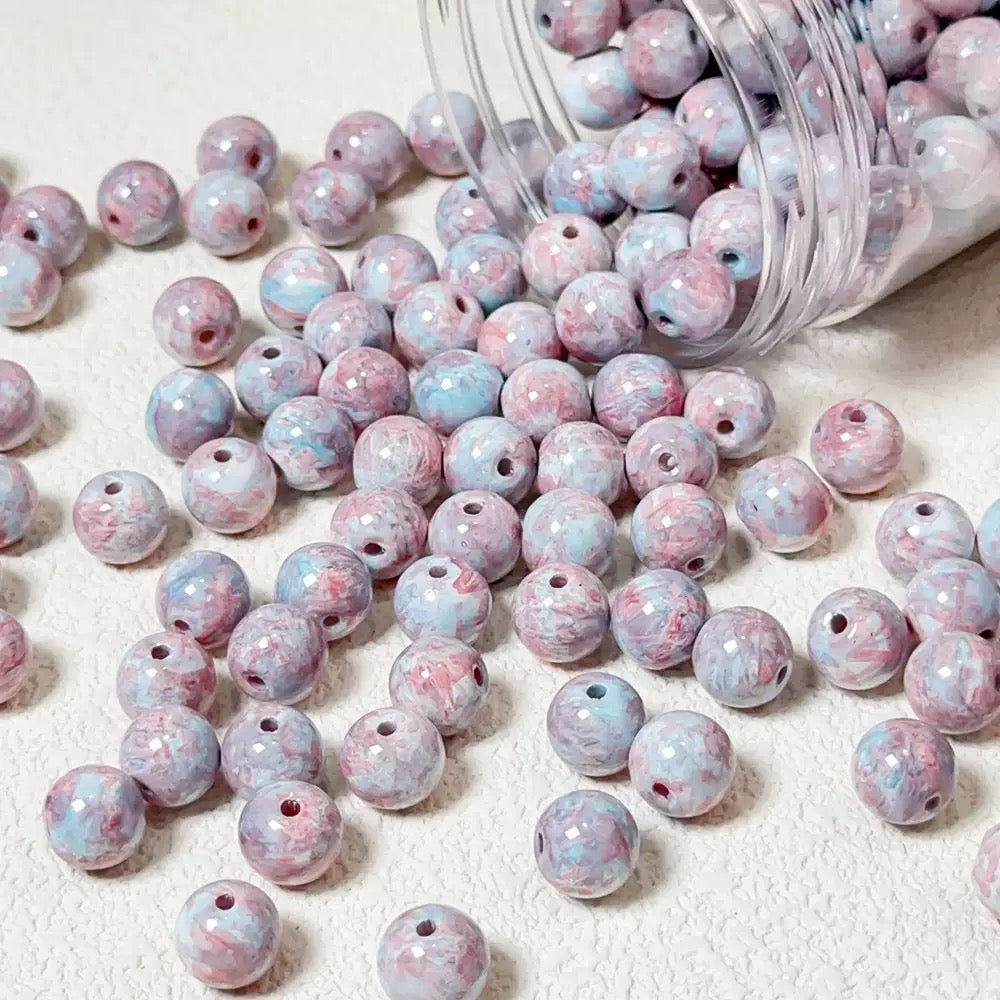 Oil painting glass beads--bubu diy shop