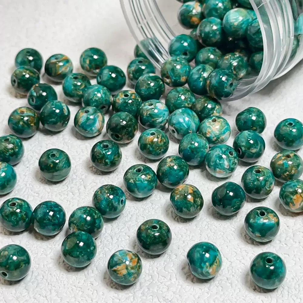 Oil painting glass beads--bubu diy shop
