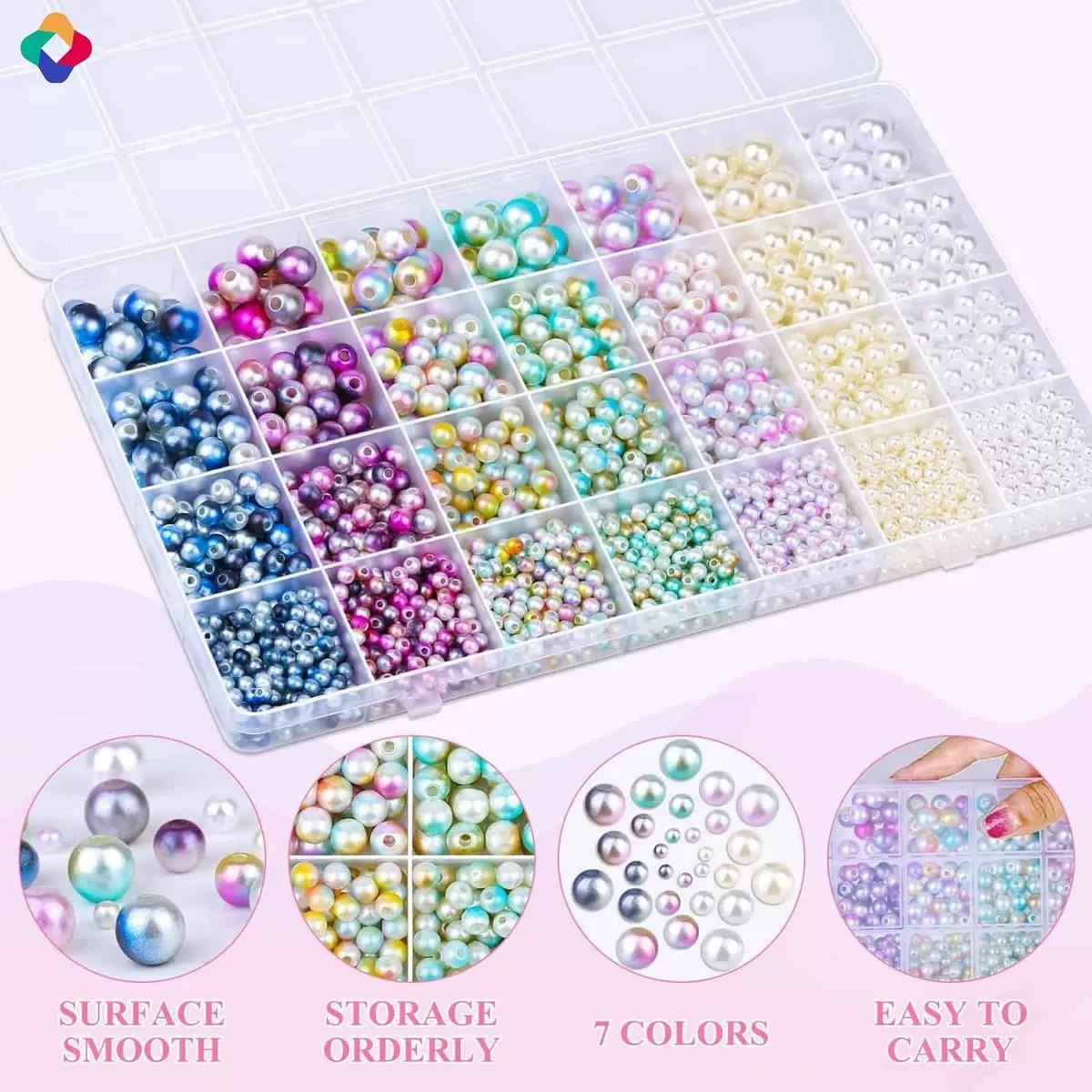 New! Colorful Imitation pearl set-- nicle shop