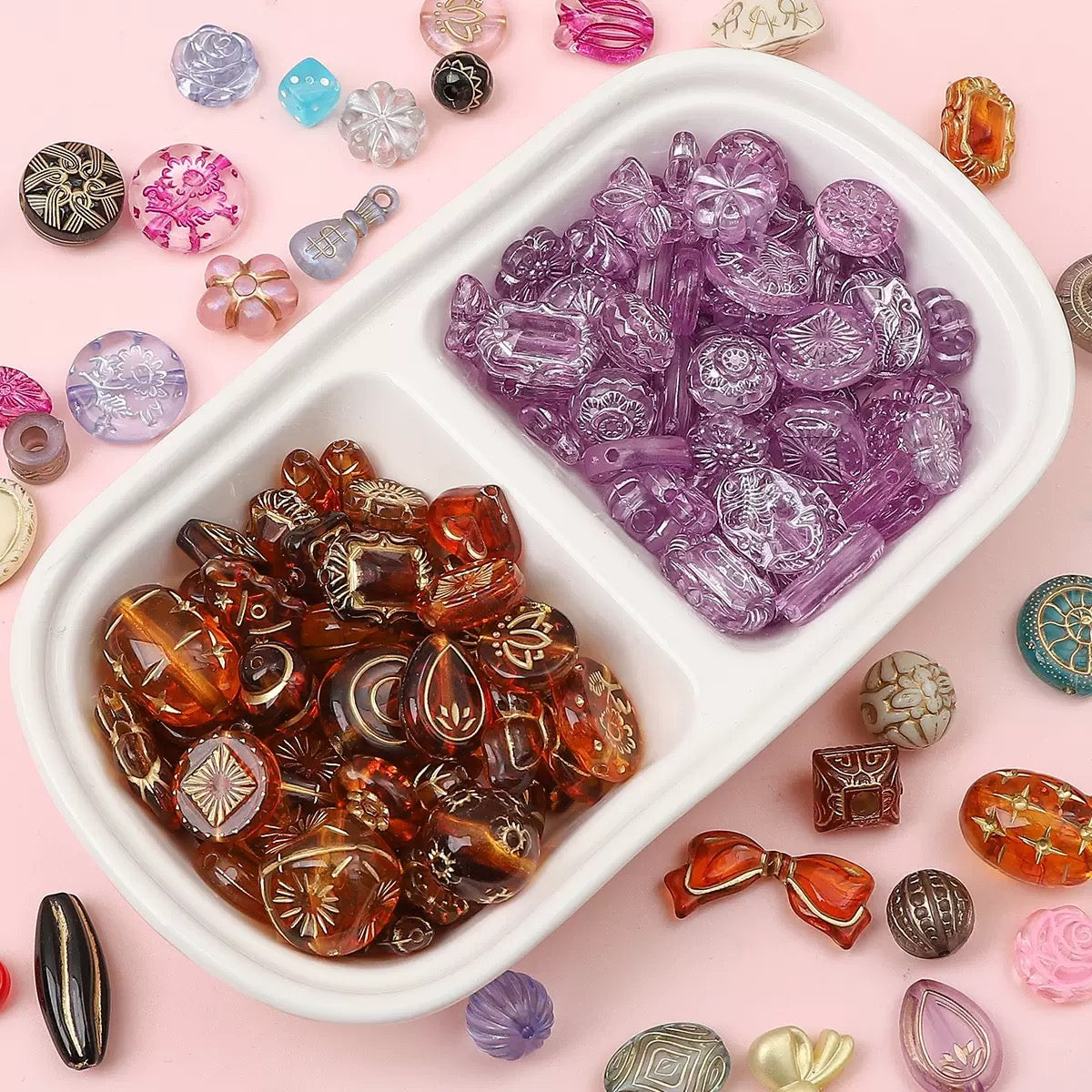 Baroque style beads-- bubu diy shop