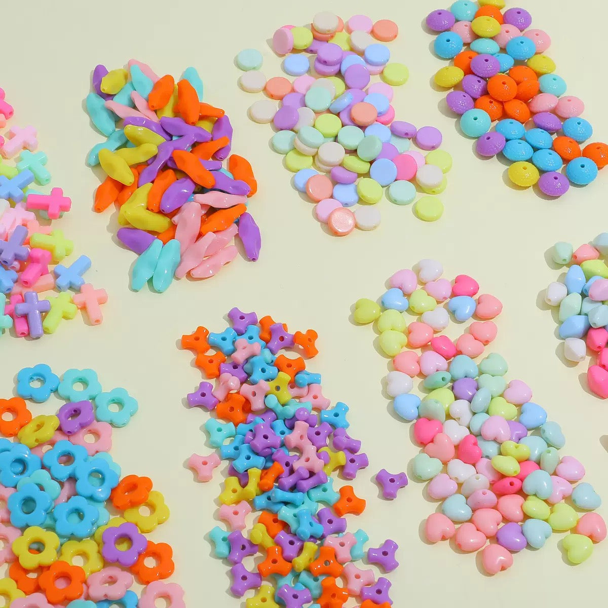 Macaron color acrylic beads--yaya shop