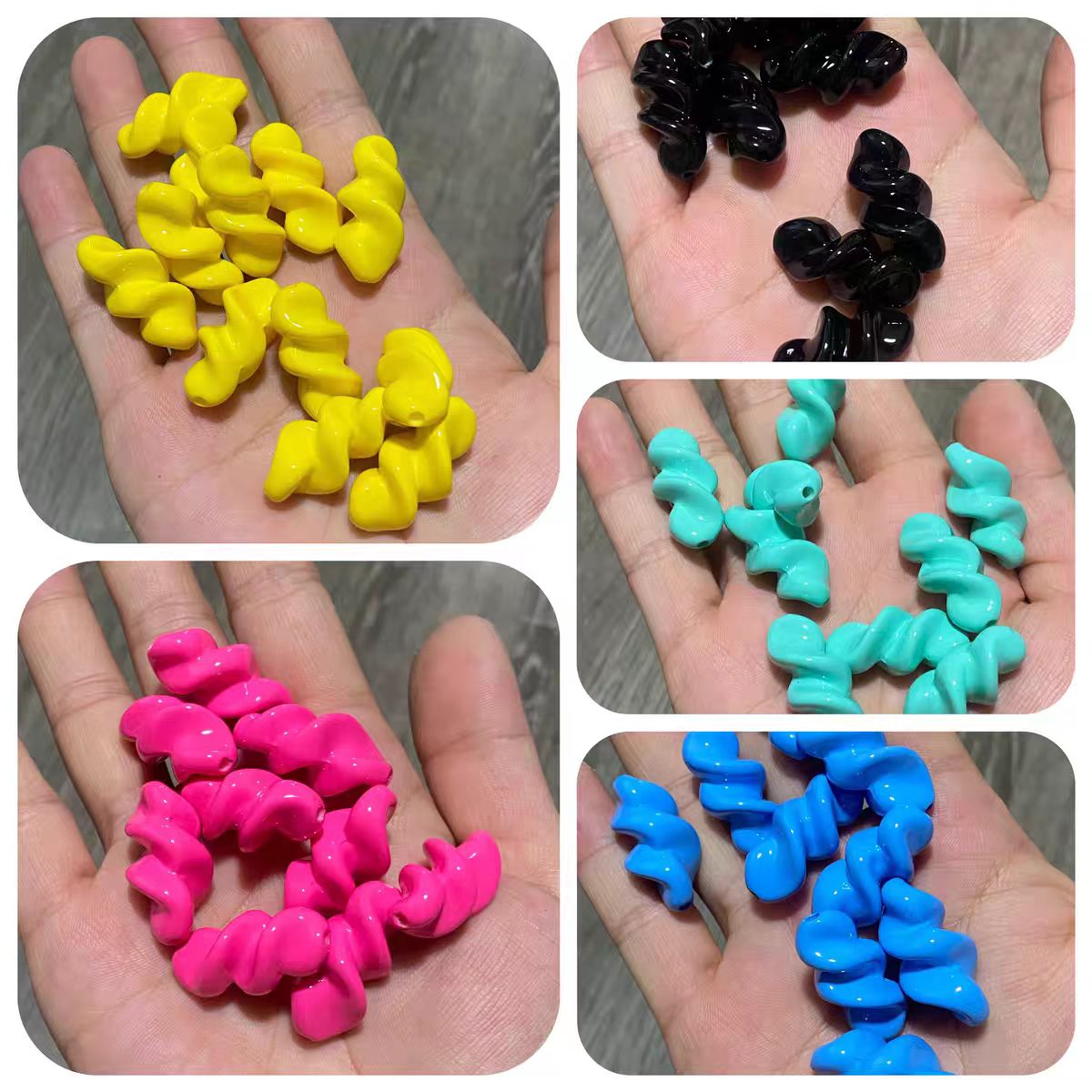 Macaron color acrylic beads--Cathy shop