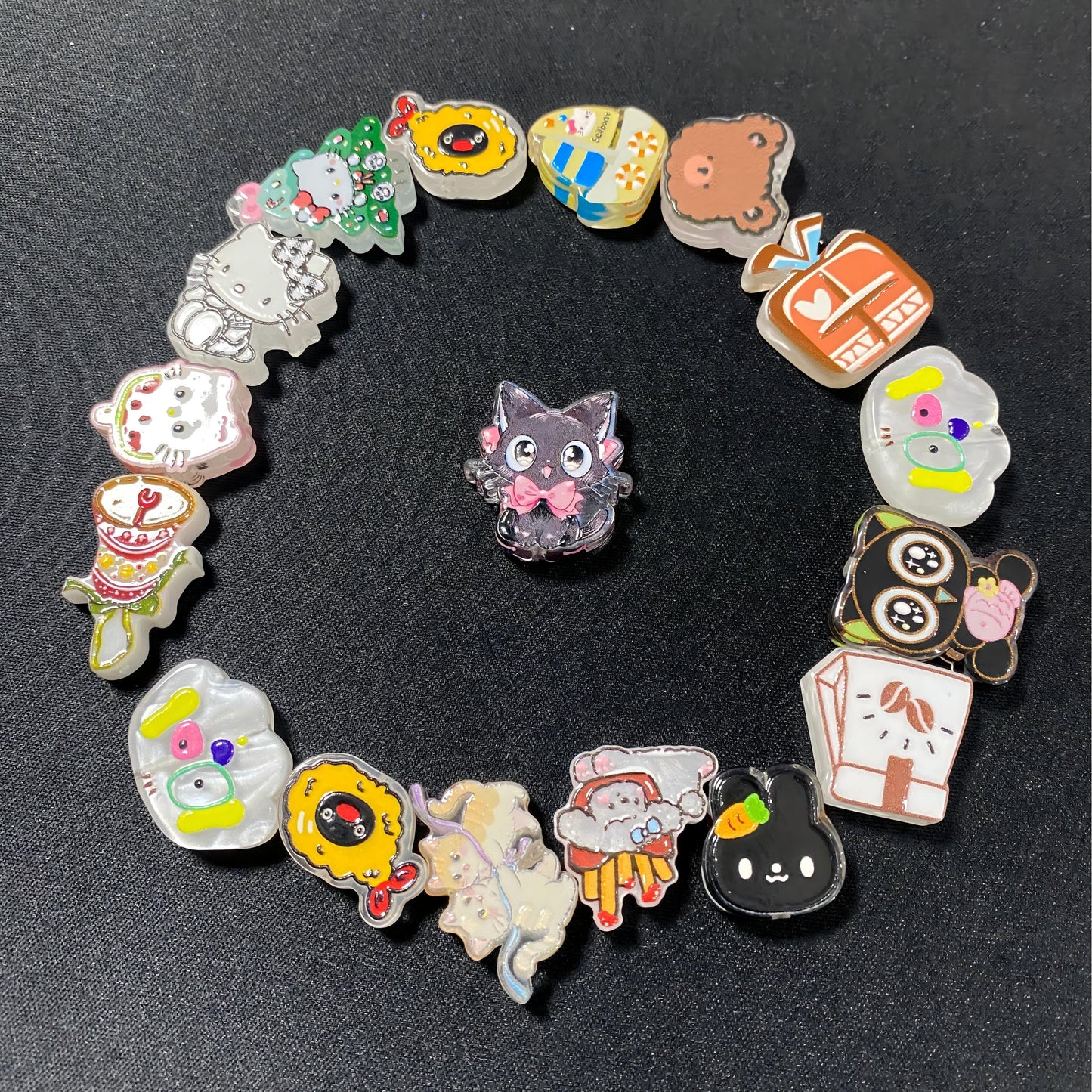 Cute cartoon acetate beads--pop diy shop