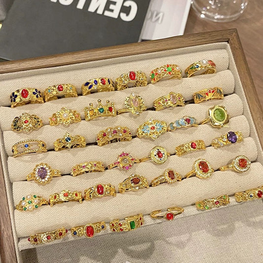 New!!! Lucky vintage ring--bubu diy shop