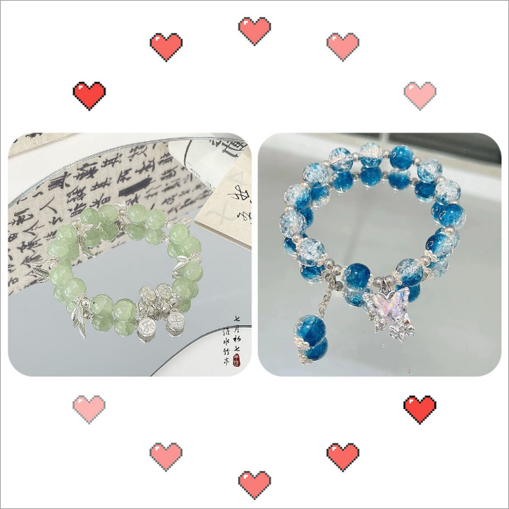 !!! NEW Lucky Glass bracelet-bubu diy shop