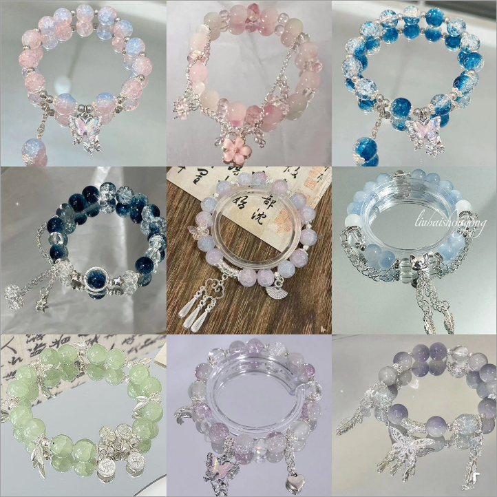 !!! NEW Lucky Glass bracelet-bubu diy shop