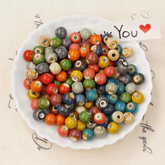 New!! Kiln transformed ceramic beads--bubu diy shop