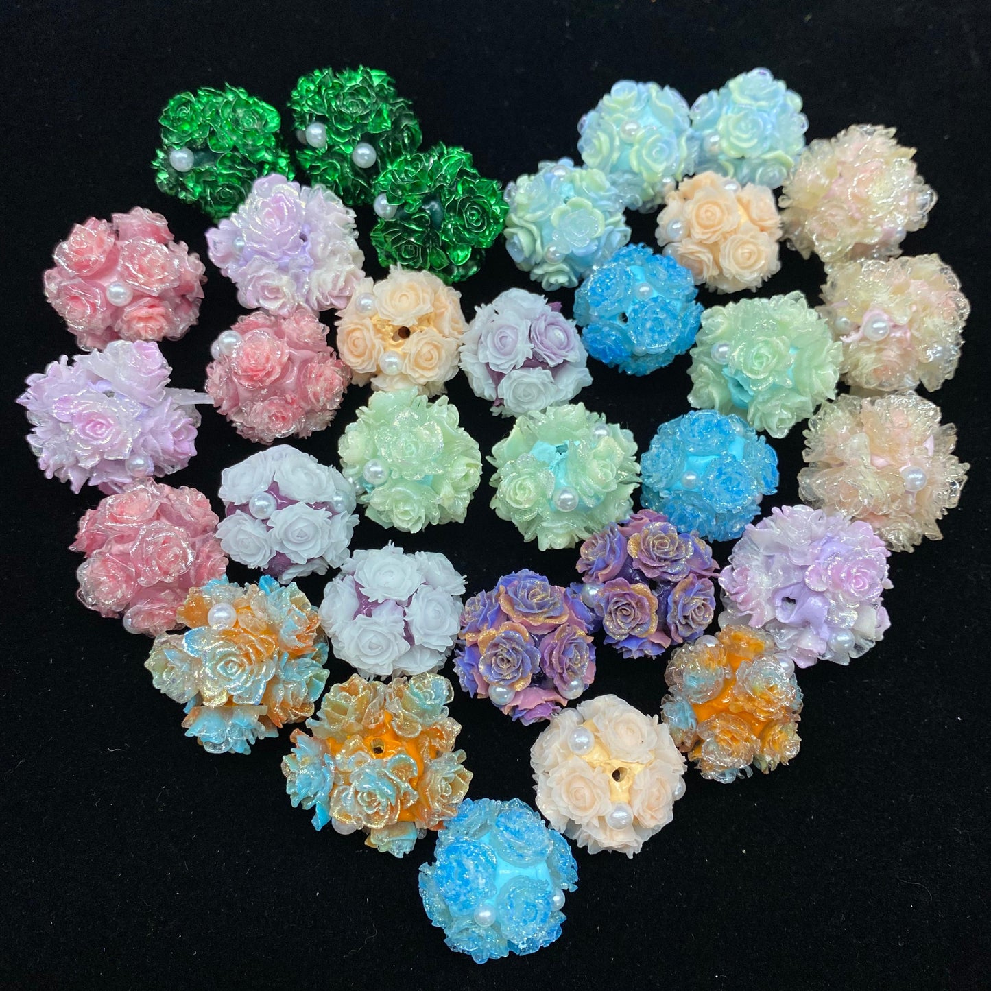 !!! NEW  Lucky Flower ball beads--bubu diy shop