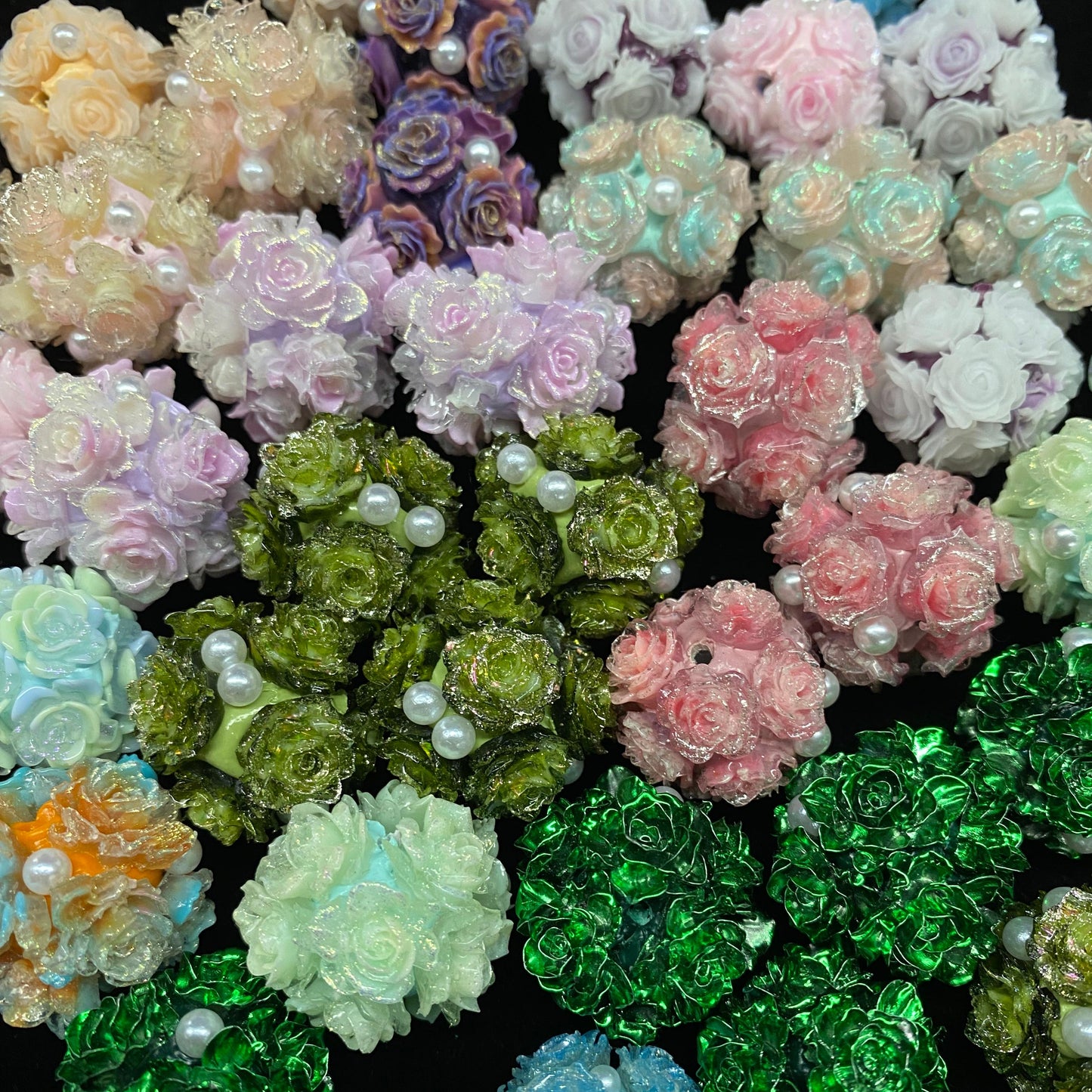 !!! NEW  Lucky Flower ball beads--bubu diy shop