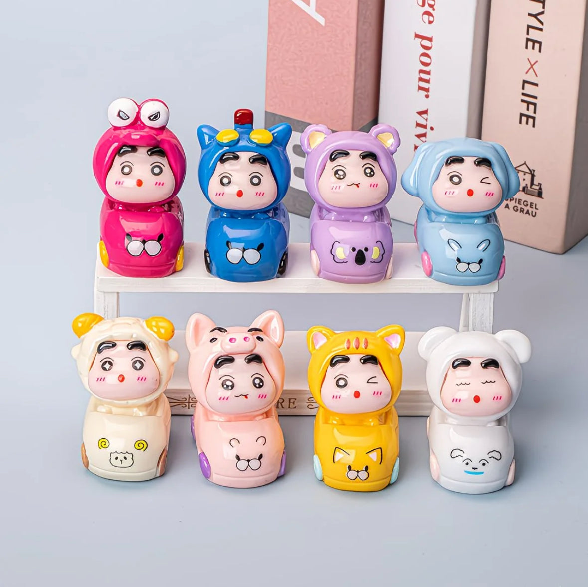 Shin chan toy car set--bubu diy shop