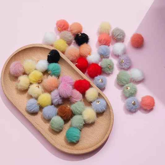 Plush fur beads--luna shop