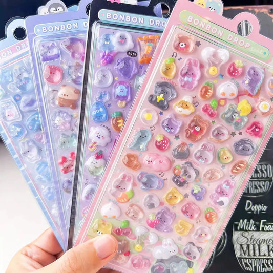 3D cartoon stickers--bubu diy shop