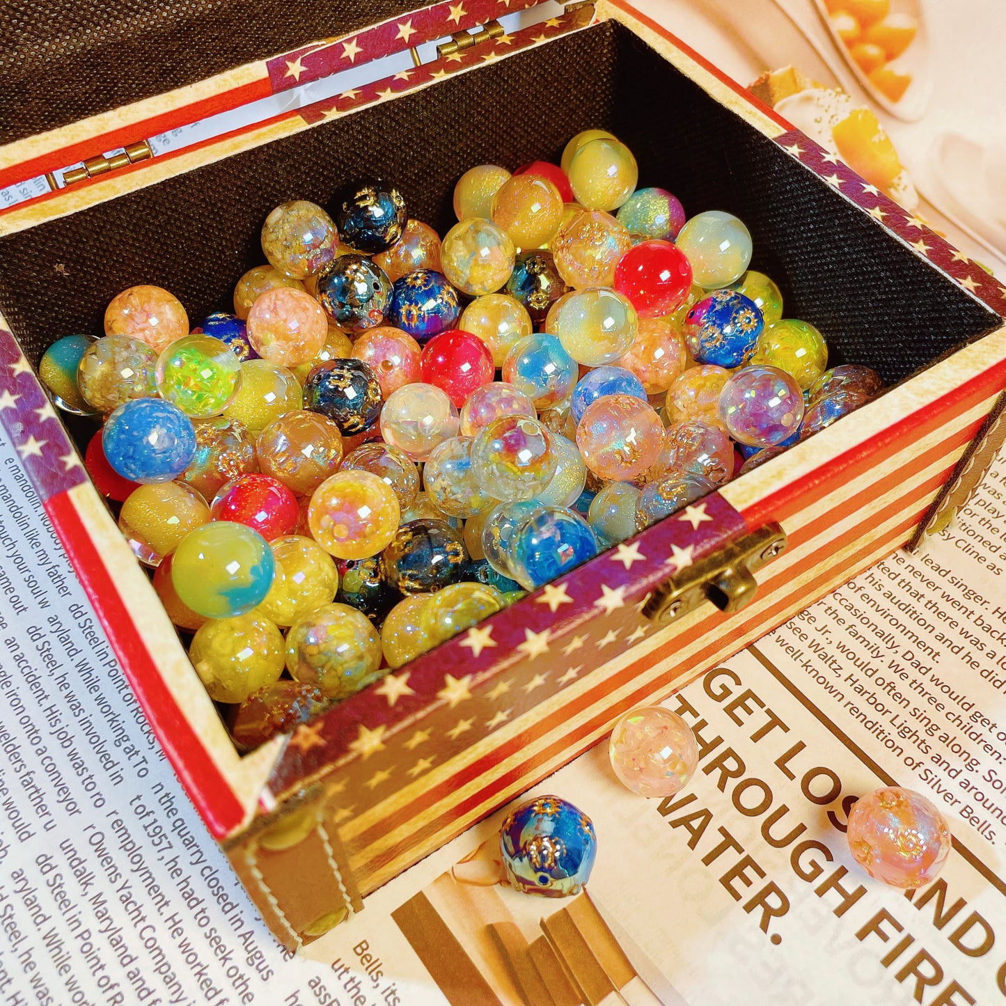 New!! top level acrylic(16mm) beads set-- luna shop