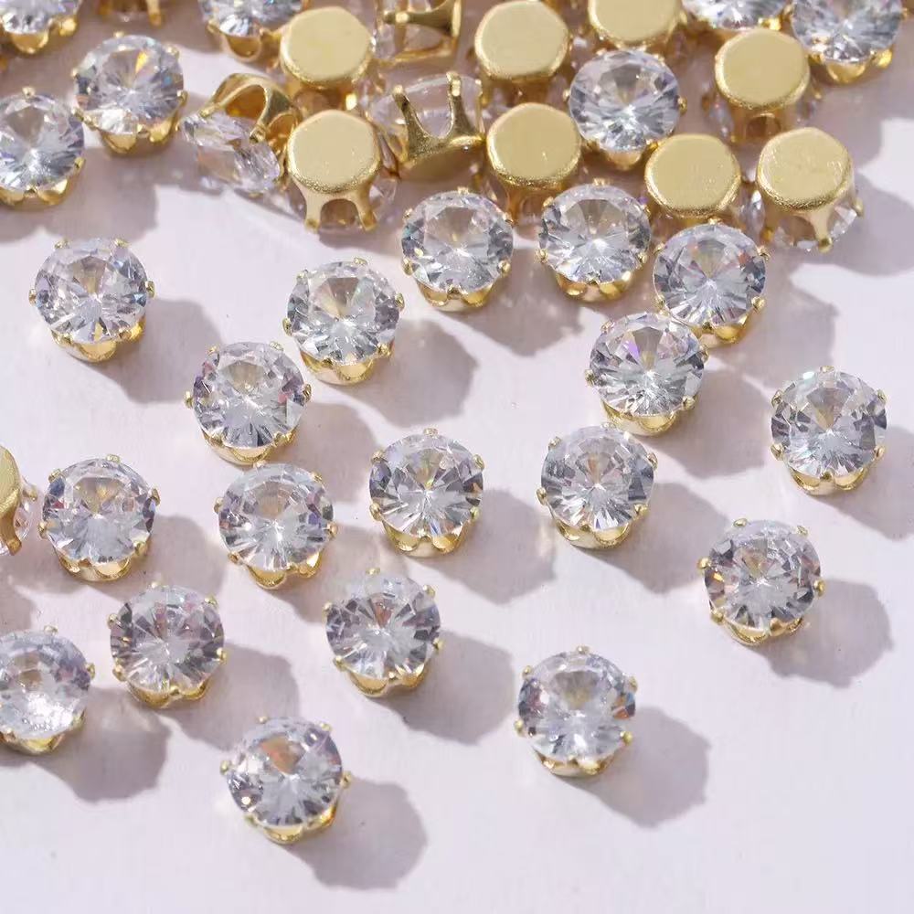 New!! Lucky Zircon claw diamond--bubu diy shop