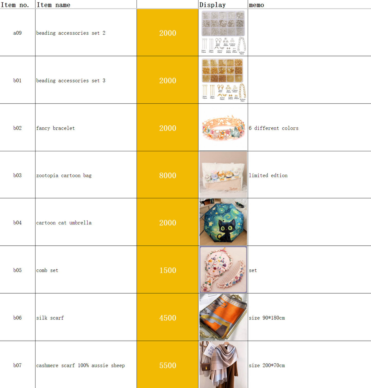 Golden September Event!--bubu diy shop